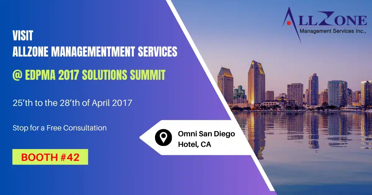 Allzone Will be exhibiting at the EDPMA 2017 Solutions Summit