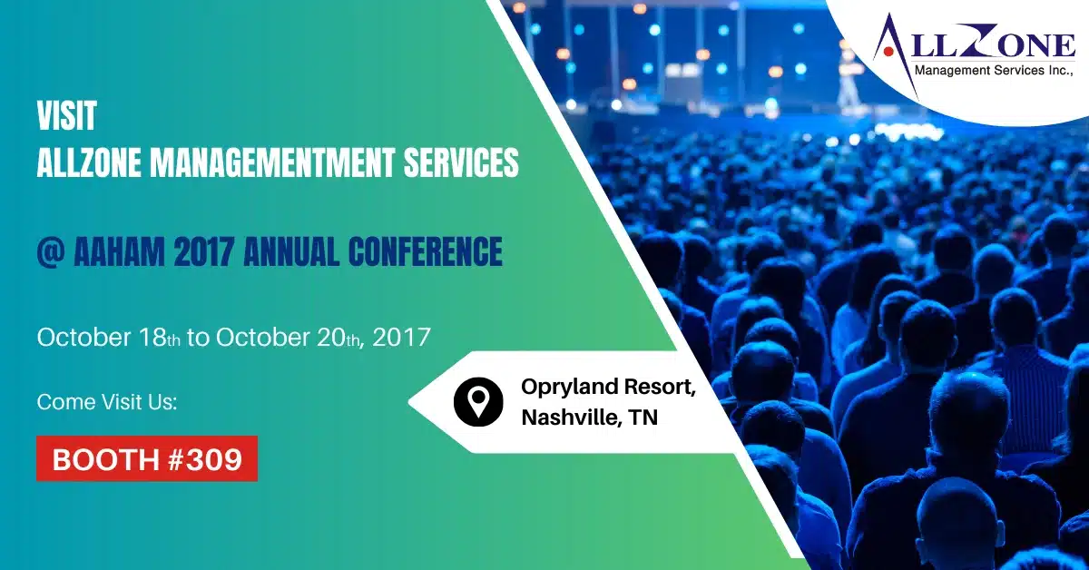 Allzone Management Services Is Exhibiting at the AAHAM 2017 Annual National Institute (ANI) in Nashville, Tennessee