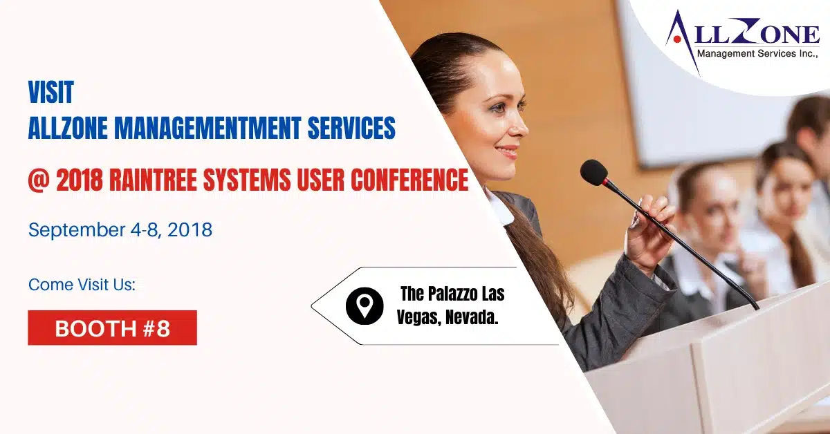 Allzone Management Services is Exhibiting at 2018 Raintree Systems User Conference (RTUC18) in Las Vegas, Nevada