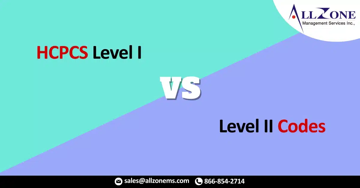 HCPCS Level I vs Level II