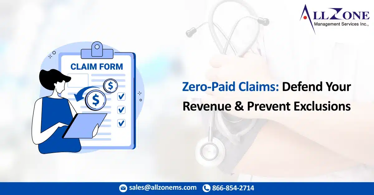 Zero-paid claims