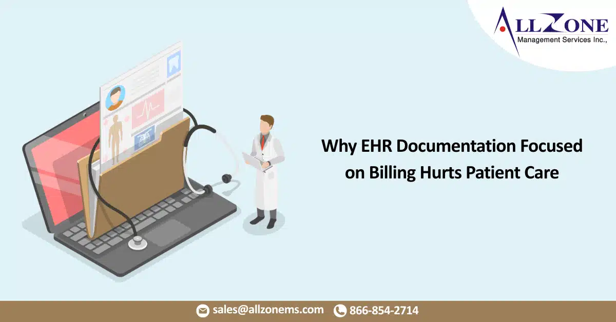 EHR documentation focused on billing