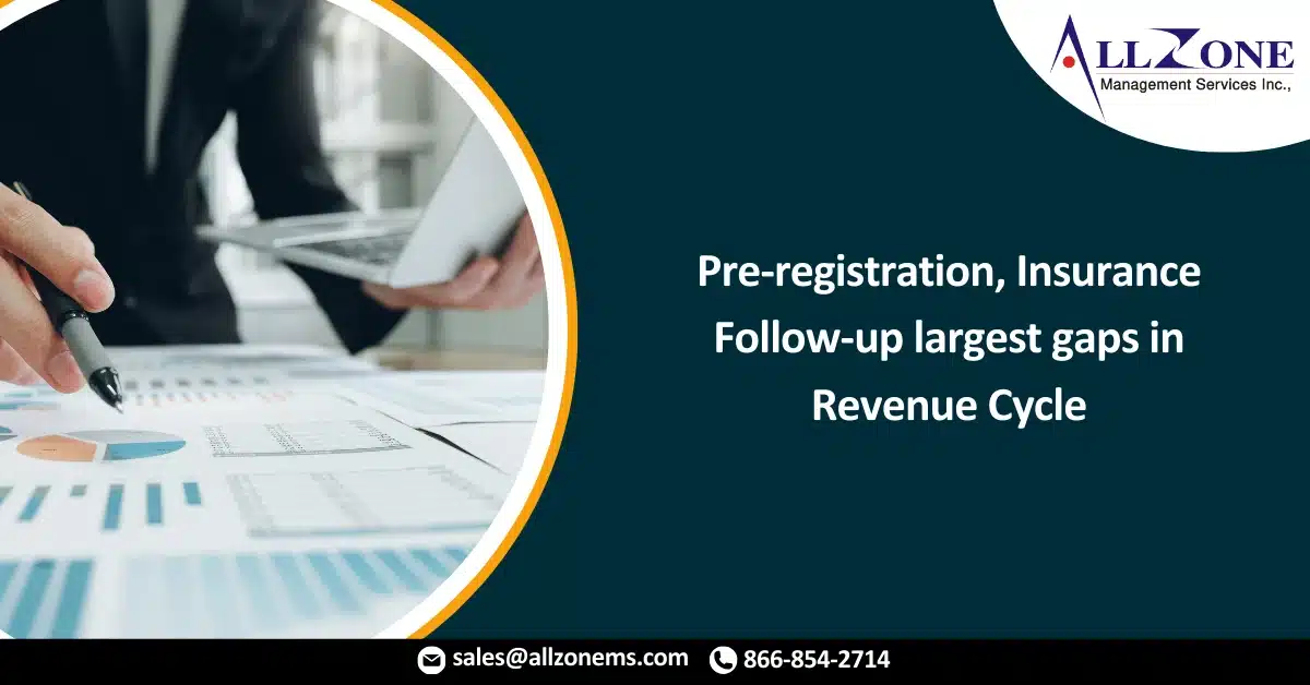 Leaders say Pre-registration, Insurance Follow-up largest gaps in Rev Cycle