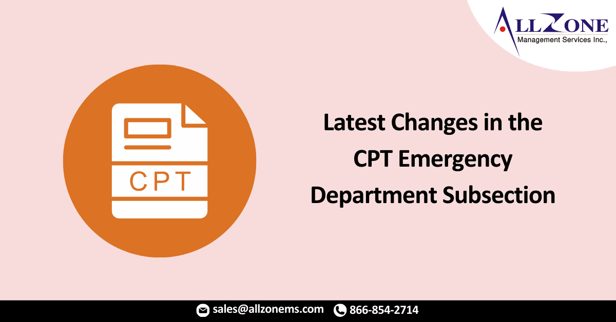 Latest Changes in the CPT® Emergency Department Subsection