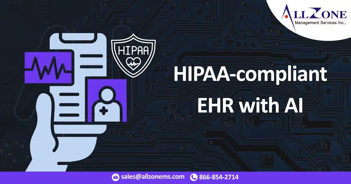 HIPAA-compliant EHR with AI
