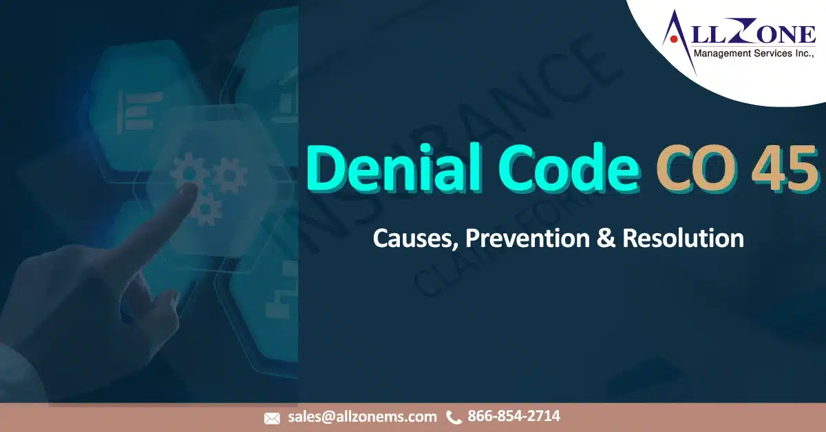 Denial code CO 45