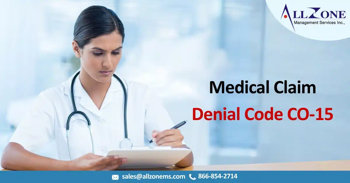 Medical claim denial code co15