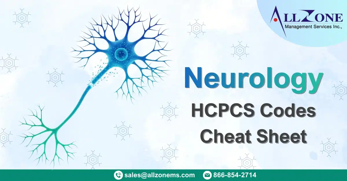 Neurology HCPCS codes cheat sheet